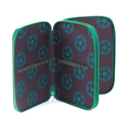 Пенал BRAUBERG, 2 отделения, полиэстер, 21х14 см, "Fire football", 270322 Пенал BRAUBERG, 2 отделения, полиэстер, 21х14 см, "Fire football", 270322