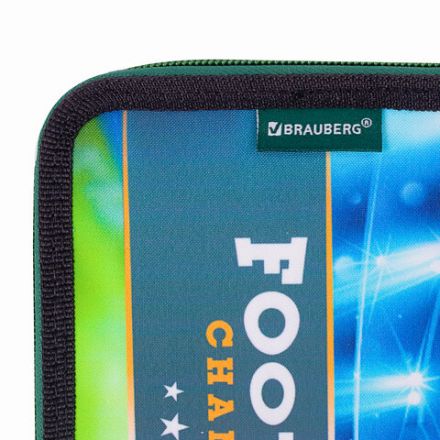 Пенал BRAUBERG, 2 отделения, полиэстер, 21х14 см, "Fire football", 270322 Пенал BRAUBERG, 2 отделения, полиэстер, 21х14 см, "Fire football", 270322