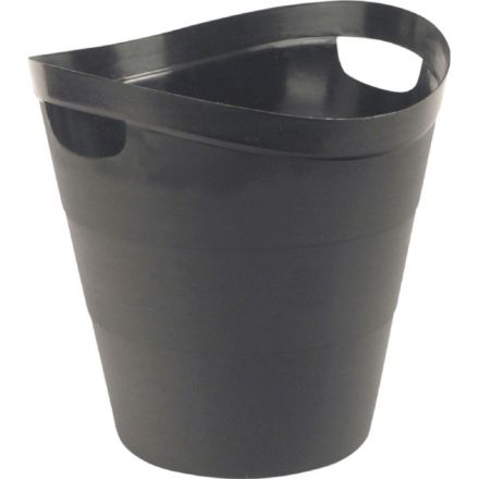 Корзина для мусора с ручками Uniplast 12 л пластик черная (29х30 см) Корзина для мусора с ручками Uniplast 12 л пластик черная (29х30 см)