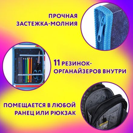 Папка для труда на молнии ЮНЛАНДИЯ А4, 1 отделение, откидная планка, органайзер, "Football", 270986 Папка для труда на молнии ЮНЛАНДИЯ А4, 1 отделение, откидная планка, органайзер, "Football", 270986