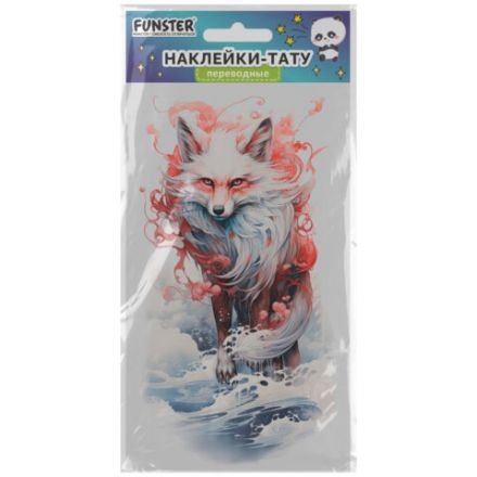 Наклейки-тату переводные "Цветные", 20,5х10 см, ассорти 12 видов, FUNSTER (ФАНСТЕР), 666105
