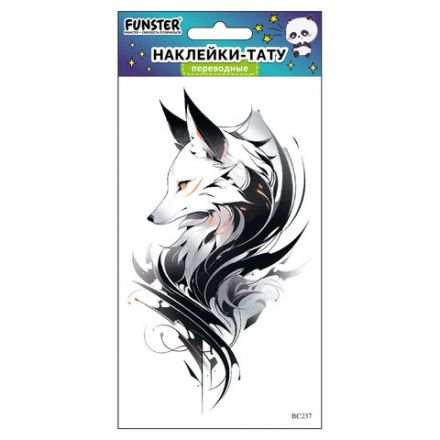 Наклейки-тату переводные "Цветные", 20,5х10 см, ассорти 12 видов, FUNSTER (ФАНСТЕР), 666105