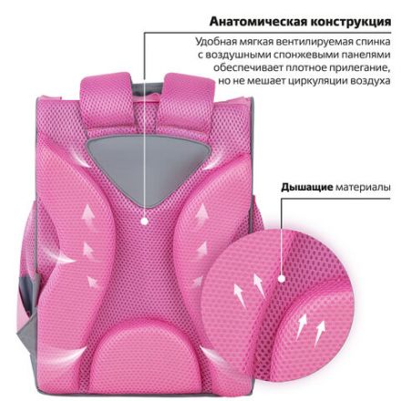 Ранец ПИФАГОР BASIC, 1 отделение, 3 кармана, эргономичная спинка, "Best team", 35х28х18 см, 272050