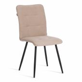 Стул обеденный Bari флок , бежевый/черный, 7, 46х55х89 Стул обеденный Bari флок , бежевый/черный, 7, 46х55х89