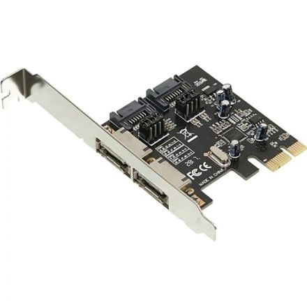 Контроллер PCI-E ASM1061 SATA III 2xE-SATA 2xSATA Ret(PCIE SATAIII 2 PORT)