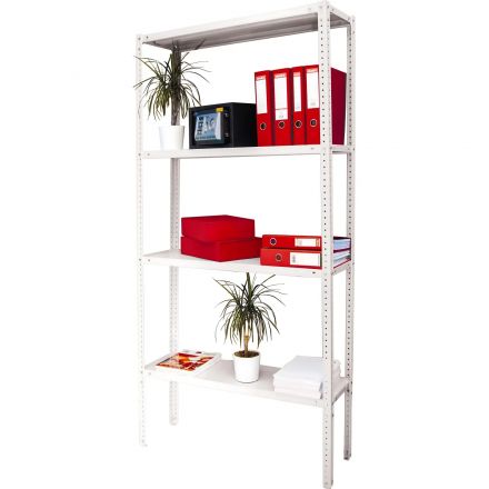 Стеллаж металлический 0MX_P_МС-15/37 с 4-мя полками 700х300х1500 Стеллаж металлический 0MX_P_МС-15/37 с 4-мя полками 700х300х1500