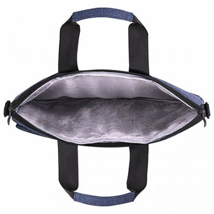 Сумка портфель HEIKKI NOVATION (ХЕЙКИ) с отделением для ноутбука 13-14", багажная лента, синяя, 28х38х3 см, 272593