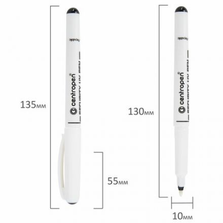 Маркер перманентный ультрафиолетовый CENTROPEN "Security UV", фонарик, 0,6-1 мм, 2699, 6 2699 0201