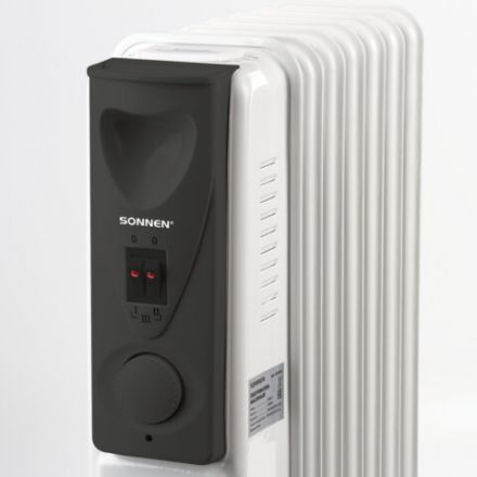 Обогреватель масляный SONNEN DFS-07, 1500 Вт, 7 секций, белый, 453498 Обогреватель масляный SONNEN DFS-07, 1500 Вт, 7 секций, белый, 453498