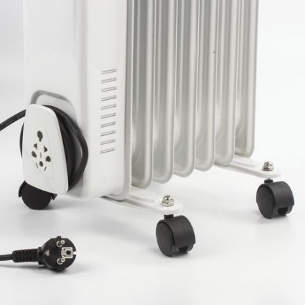 Обогреватель масляный SONNEN DFS-07, 1500 Вт, 7 секций, белый, 453498 Обогреватель масляный SONNEN DFS-07, 1500 Вт, 7 секций, белый, 453498