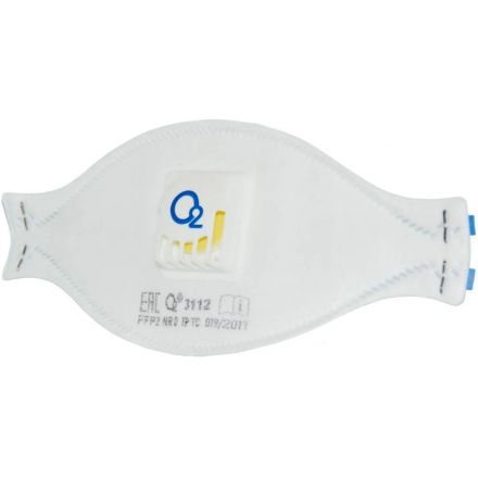 Респиратор трехпанельный О2 3112 FFP2 NRD с клапаном, 10шт/уп