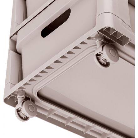 Комод BP_на колесах LUXE, 4 ящика, 300х385х690 мм (Светло-бежевый)