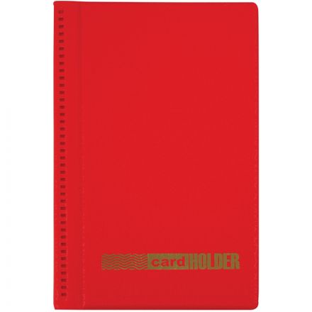 Визитница настольная OfficeSpace на 96 визиток, 3 ряда, ПВХ, красный Визитница настольная OfficeSpace на 96 визиток, 3 ряда, ПВХ, красный