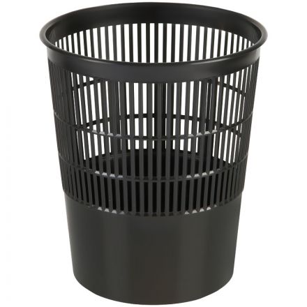 Корзина для бумаг СТАММ, 14л, сетчатая, черная
