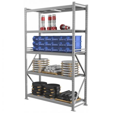 Стеллаж металлический ПРАКТИК_MS Pro  250/150x60/5 полок