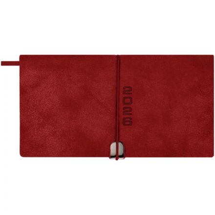 Еженедельник датированный 2026 ESCALADA 175х95мм, 64л, красный 70394