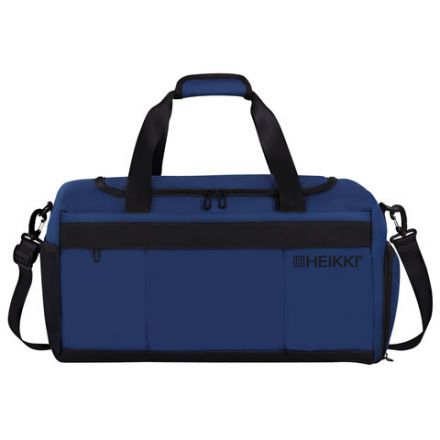 Сумка спортивная HEIKKI MOVE PLUS (ХЕЙКИ), отделение для обуви, синяя, 28х50х23 см, 273897