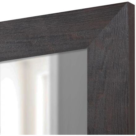 Зеркало МИР_в раме ПЛС 490х17х1290 (368464620) темный орех