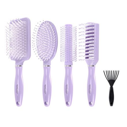 Расческа для волос НАБОР 4 шт + щетка для чистки В ПОДАРОК MONTE VITA (МОНТЕ ВИТА), 457437