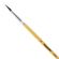 Кисть ПИФАГОР, ПОНИ, круглая, № 3, деревянная лакированная ручка, с колпачком, 200832