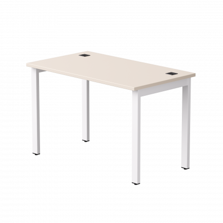 Стол прямой Everprof EVO на металлокаркасе 1180х670х755 мм Кашемир/Белый