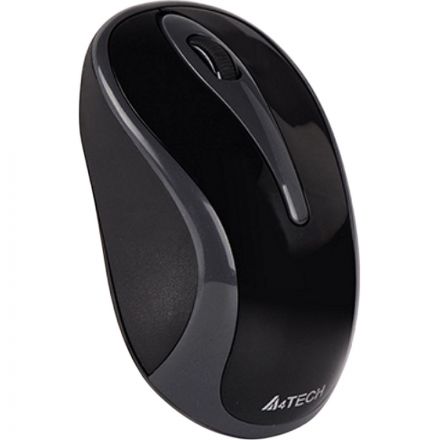 Мышь компьютерная A4 V-Track G3-280A, беспроводная, 1000dpi, серый/черный