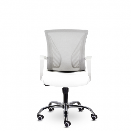 Кресло СН-800 Энжел белый хром Ср TW-71/Е01-к (серебристый/белый)