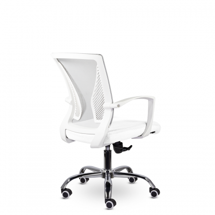 Кресло СН-800 Энжел белый хром Ср TW-71/Е01-к (серебристый/белый)