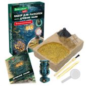 Набор для раскопок "Древние Майя" 16х23 см, инструменты, BRAUBERG KIDS, 665940