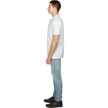 Рубашка Поло (190г.) кор.рукав бел.(L)