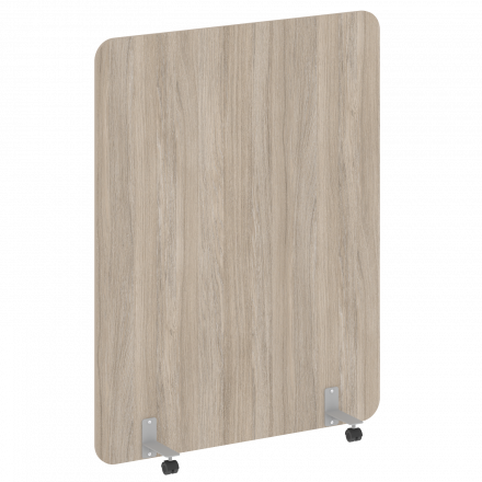 R-line Перегородка на металлических опорах, на роликах DP.R-140-180 Дуб аттик/Серый металл 1400*18*1800