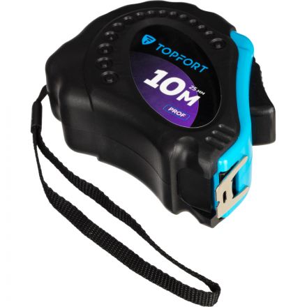 Рулетка 10мх25 мм с автостопом  TOPFORT Prof