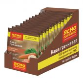 Каша Ясно Солнышко гречневая с морковью и луком, шоу-бокс, 45гх15шт/уп