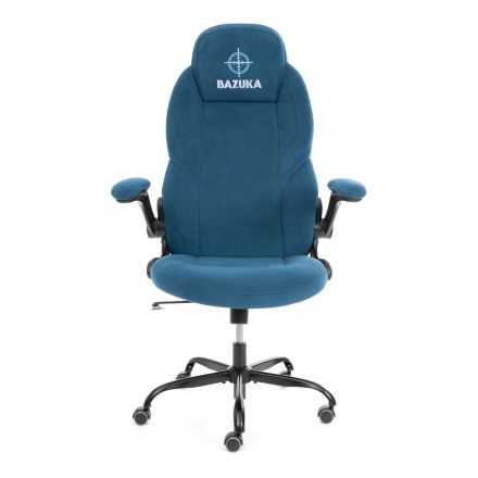 Кресло BAZUKA metalBL велюр, синий, 32