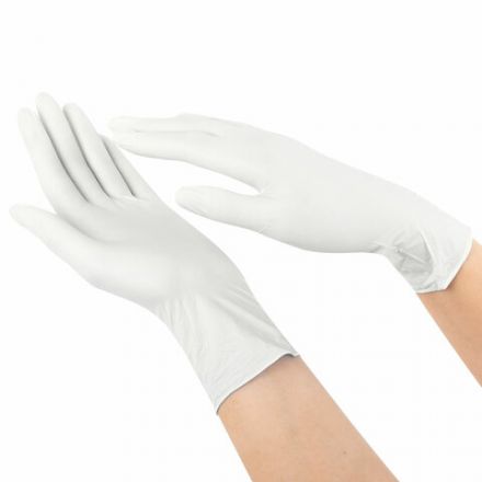 Перчатки латексные смотровые SFM Grip-Surface/ L 254 SC, Германия, 50 пар (100 штук), размер 7-8, М (средний)