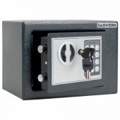 Сейф мебельный DASWERK (ДАСВЕРК) SC-170EL (170х230х170 мм), электронный замок, графит, 291338