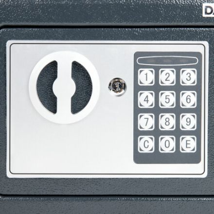 Сейф мебельный DASWERK (ДАСВЕРК) SC-170EL (170х230х170 мм), электронный замок, графит, 291338