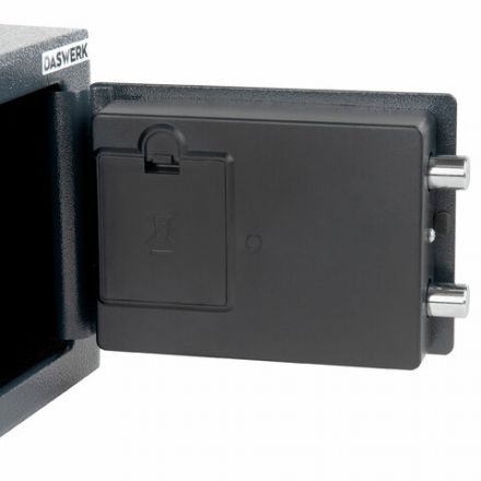 Сейф мебельный DASWERK (ДАСВЕРК) SC-170EL (170х230х170 мм), электронный замок, графит, 291338