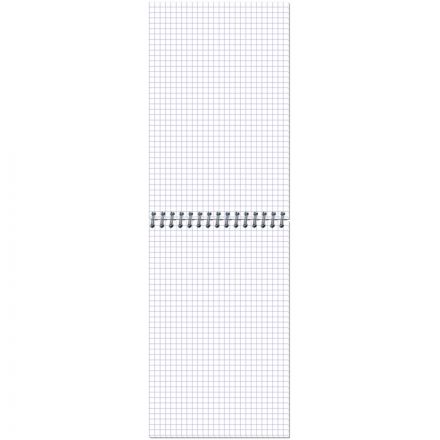 Блокнот Микровельвет А5 50 листов бордовый в клетку на спирали (130х200 мм)