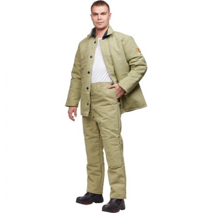 Костюм сварщика брезентовый утепл. кур/бр (модель КС02ПР) (48-50) 170-176