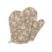 Набор кух. (рукавица стег.18х28см -2шт), рогожка, 160г/м2, Рандеву бежевый