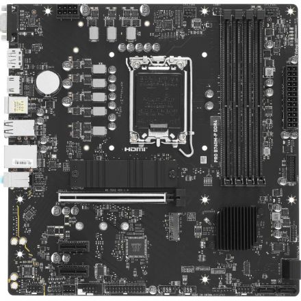 Материнская плата MSI PRO B760M-P DDR4 s1700, Intel B760, 4xDDR4, mATX