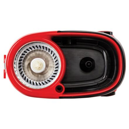 Швабра с отжимом и ведром 19л/9л на колесах и ручкой для перевозки, отжим центрифуга, 2 круглые насадки, черно-красный, LAIMA, 606303, M029B Швабра с отжимом и ведром 19л/9л на колесах и ручкой для перевозки, отжим центрифуга, 2 круглые насадки, черно-красный, LAIMA, 606303, M029B