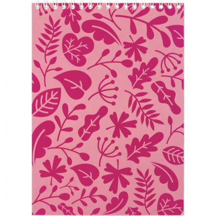 Блокнот А5 40л Attache Magenta клетка, 65г, бел.100% картон,греб,ВД-лак Блокнот А5 40л Attache Magenta клетка, 65г, бел.100% картон,греб,ВД-лак