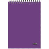 Блокнот А5 60л Attache Metallic Фиолет клетка, греб, картон, фольга Блокнот А5 60л Attache Metallic Фиолет клетка, греб, картон, фольга