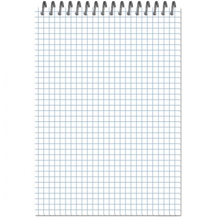 Блокнот А5 60л Attache Metallic Фиолет клетка, греб, картон, фольга