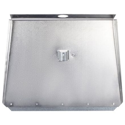 Лопата снеговая трехбортная 46х35 см, ЛА-3б алюминий 1,5 мм, планка металлическая на клепках, БЕЗ ЧЕРЕНКА, ГРАНДМАСТЕР, 700344