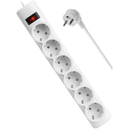 Сетевой фильтр DEFENDER DFS 155, 6 розеток, 5 м, белый, 99493 Сетевой фильтр DEFENDER DFS 155, 6 розеток, 5 м, белый, 99493