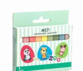 Мел цветной 9шт./уп. 12,5гр. ср.мягкий Зоо СПб