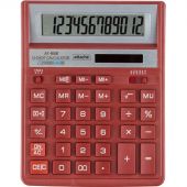 Калькулятор настольный ПОЛН.Attache AF-888,12р,дв.пит,204x158мм, темно-крас